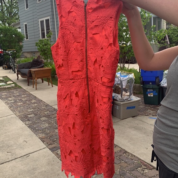 astr bright coral dress - Picture 2 of 3